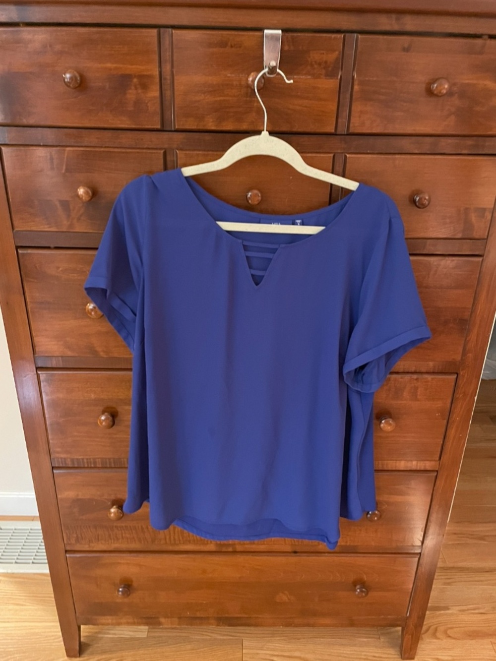 Royal Blue Blouse, Size 1X Womens blouse